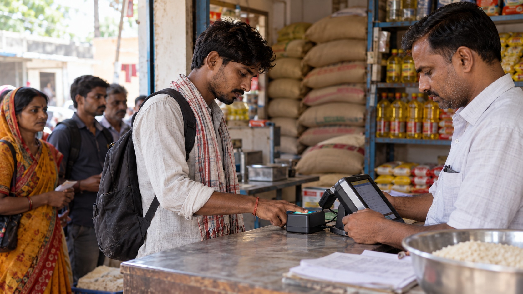 e-KYC is available at a fair-price shop outside home
