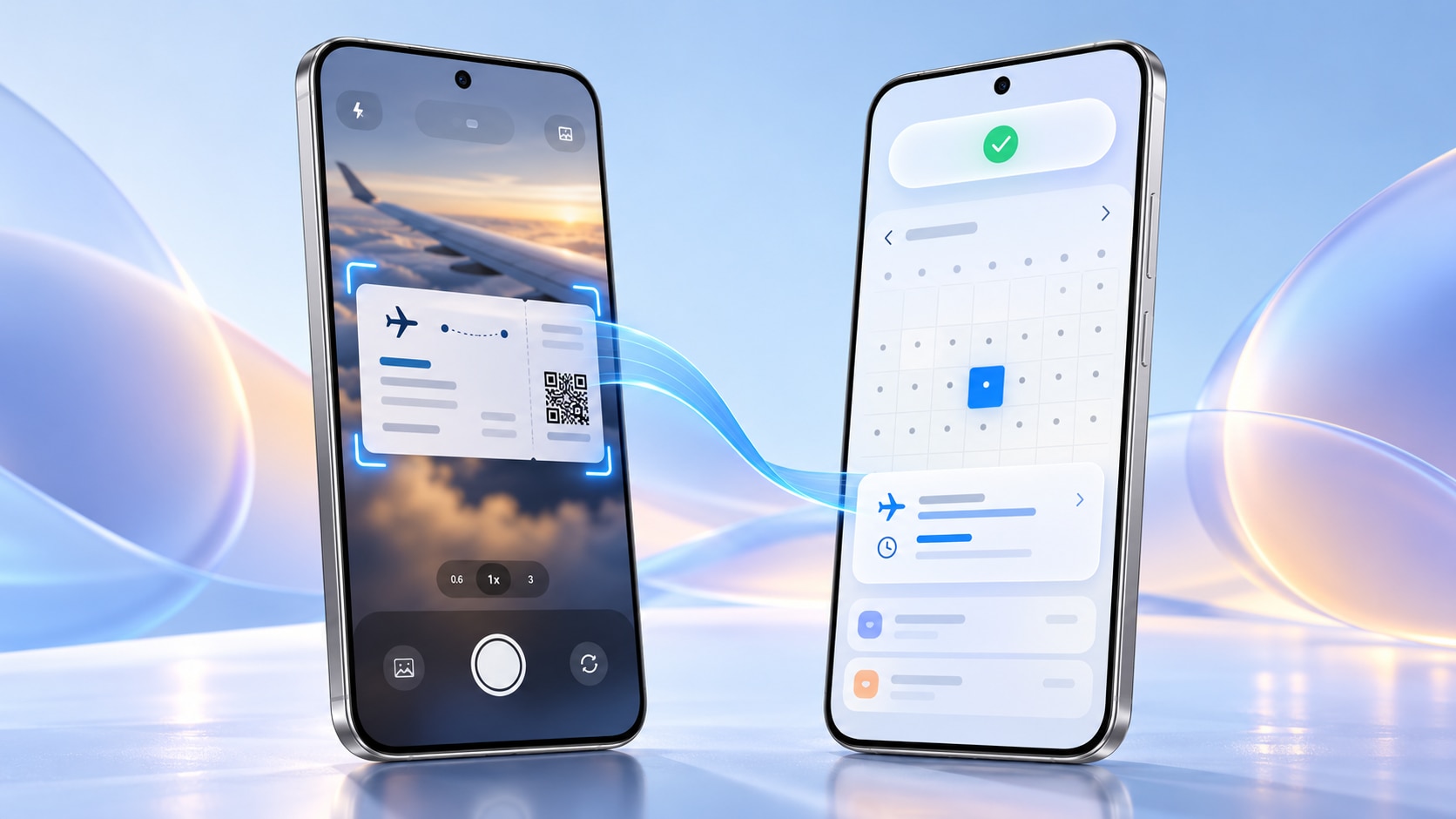 Turn a screenshot into a calendar action