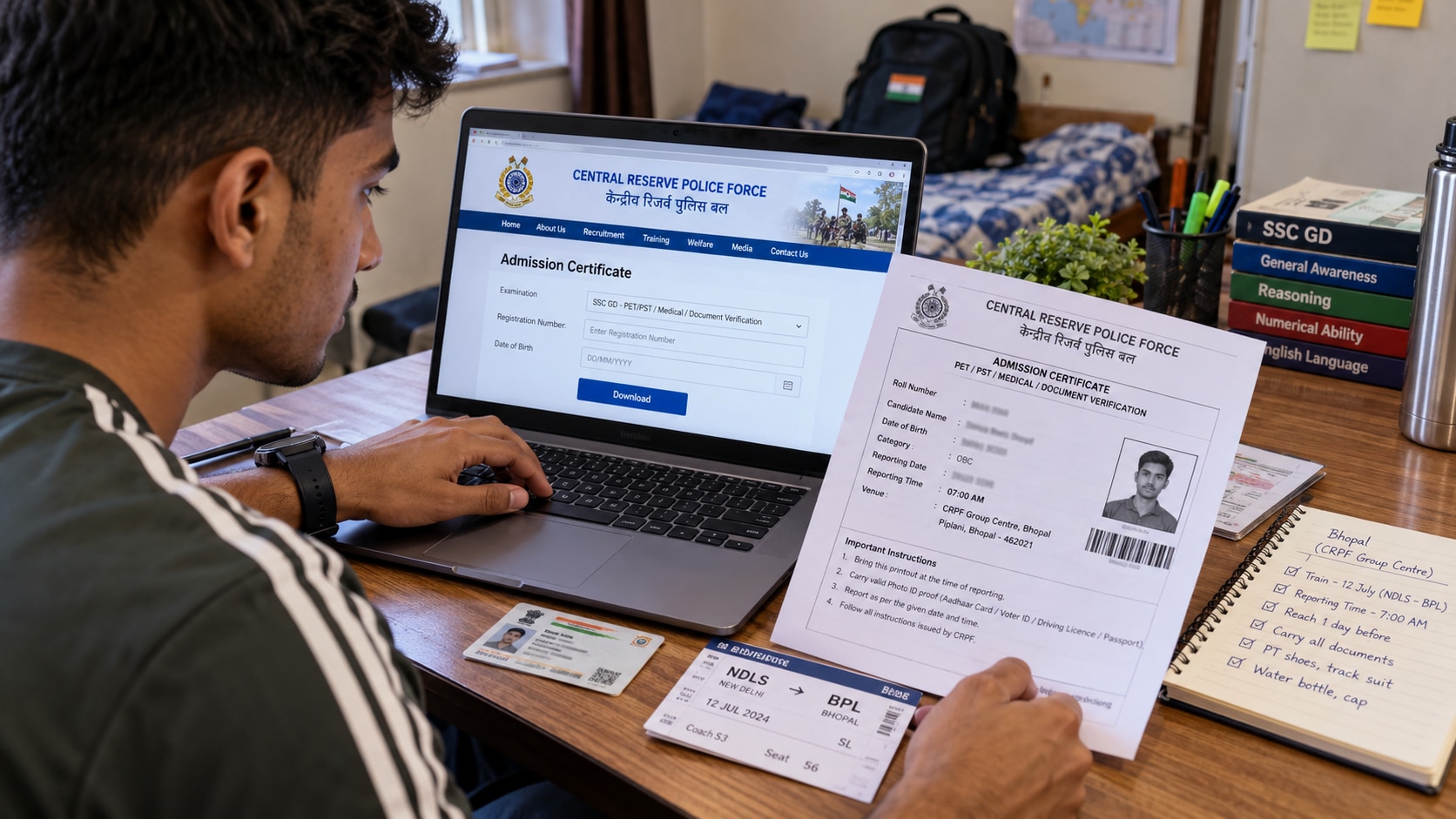 CRPF handles admission certificates for the later stages