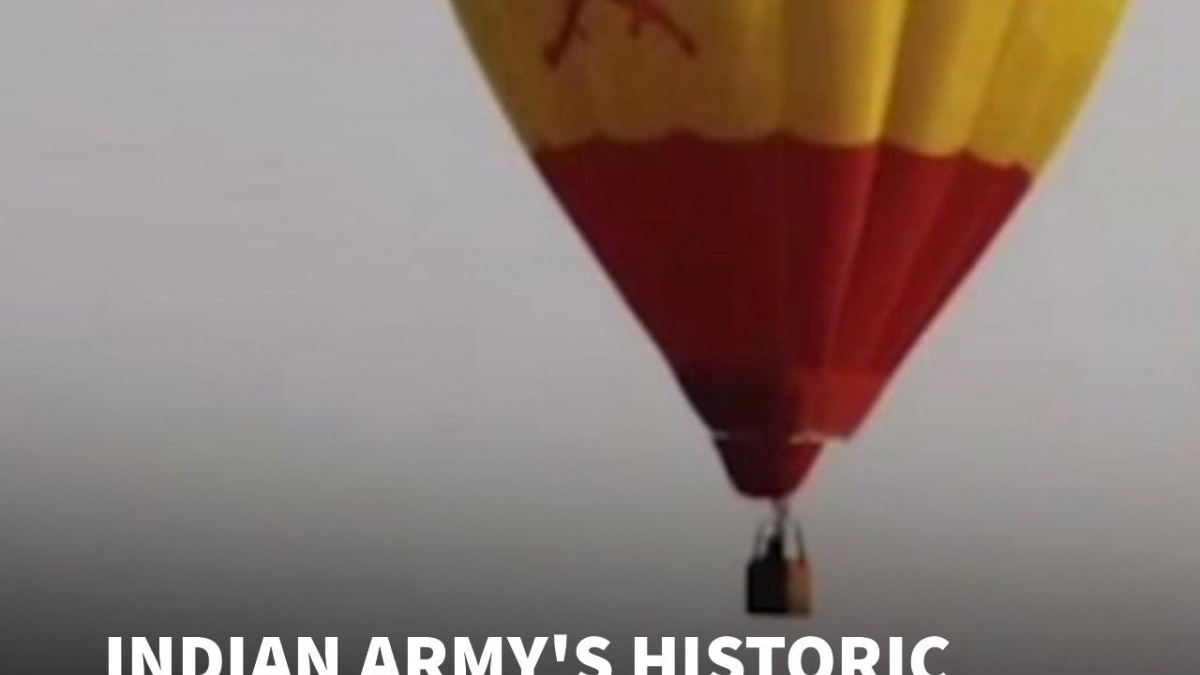 Indian Army Sets Hot Air Balloon Record | Epic 8-Hour Flight Sets New Benchmark