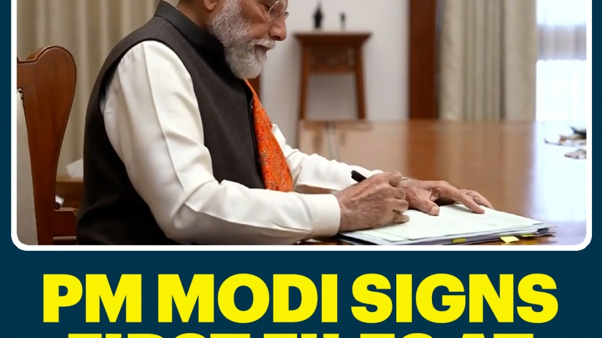 PM Modi Signs First Files At Seva Teerth, Garlands Lord Ganesh, Clears Key Decisions On Women, Youth