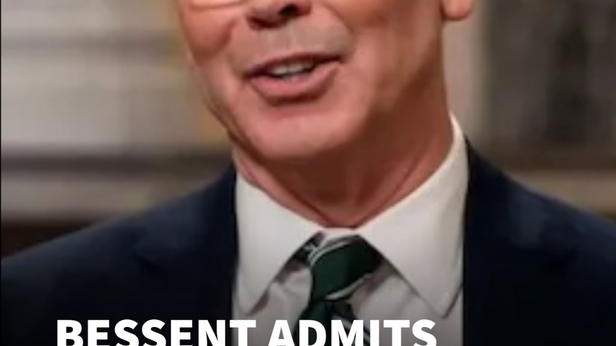 U.S. Treasury Secretary Admits He Was Mistaken When He Said Tariffs Would Be Inflationary