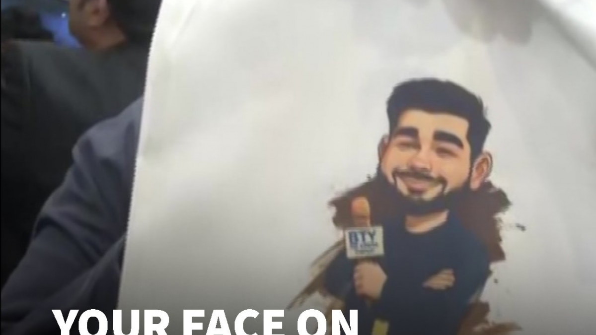 Caricature Printing At The India AI Impact Summit