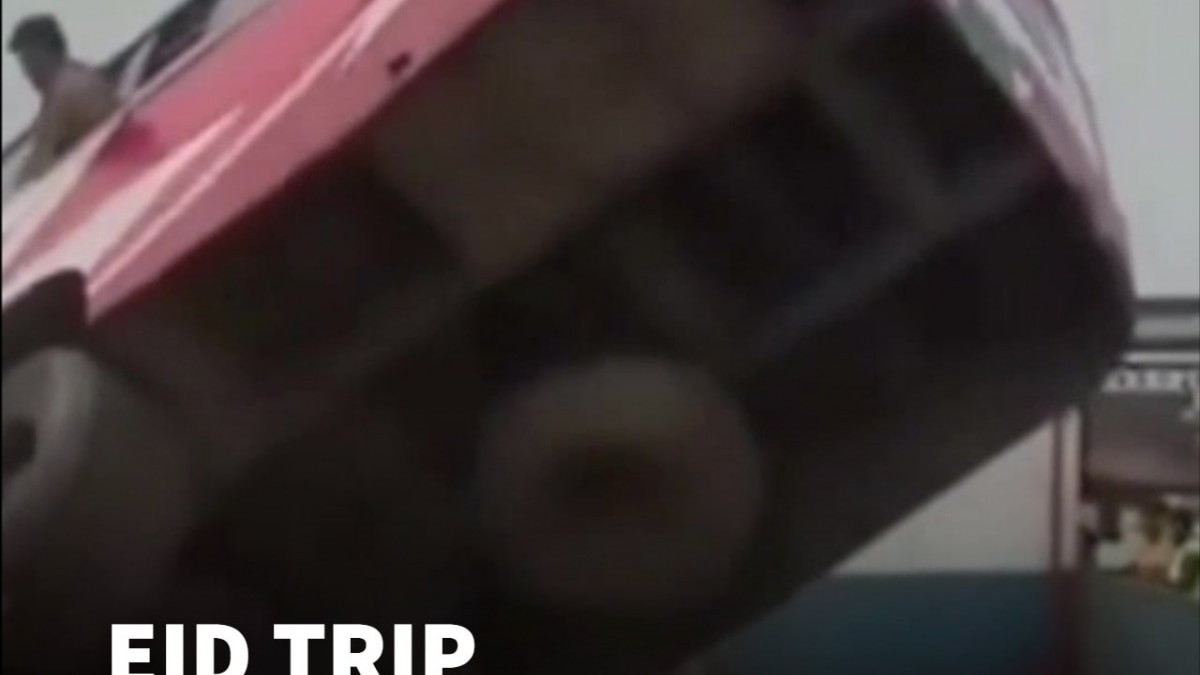 HORROR! 40 Passengers Onboard As Bus Sinks At Ferry Terminal