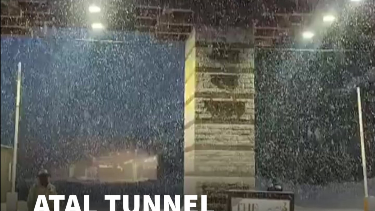 Snowfall At Atal Tunnel Turns Manali Into White Wonderland