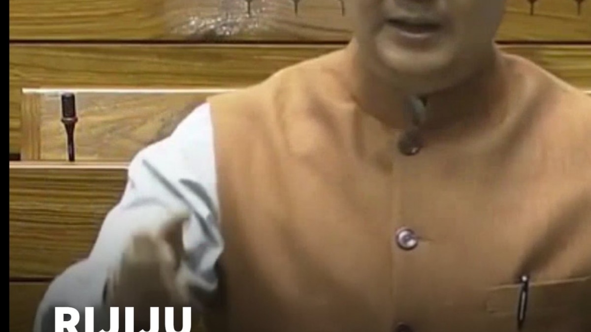 Heated Moment In Lok Sabha: Kiren Rijiju Attacks Congress