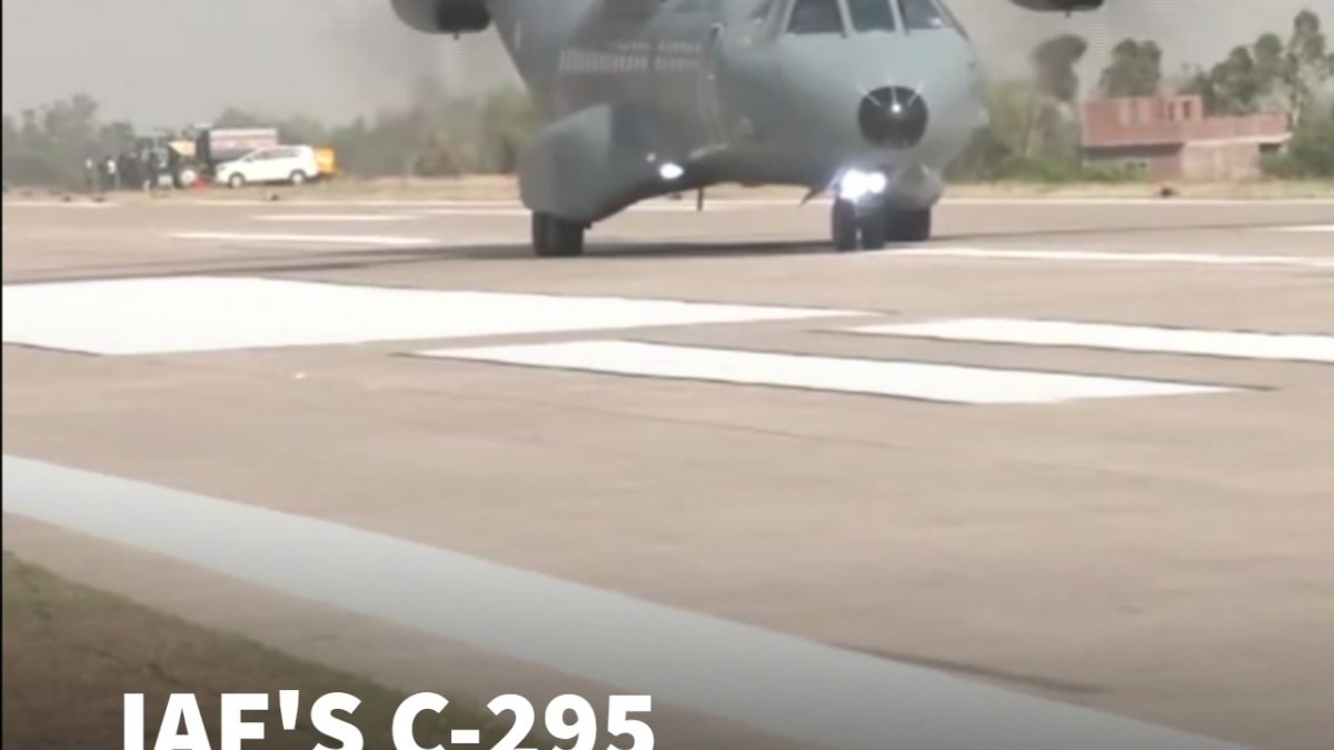 Watch: IAF’s C-295 Aircraft Takes Off From UP Expressway In Rare Highway Drill