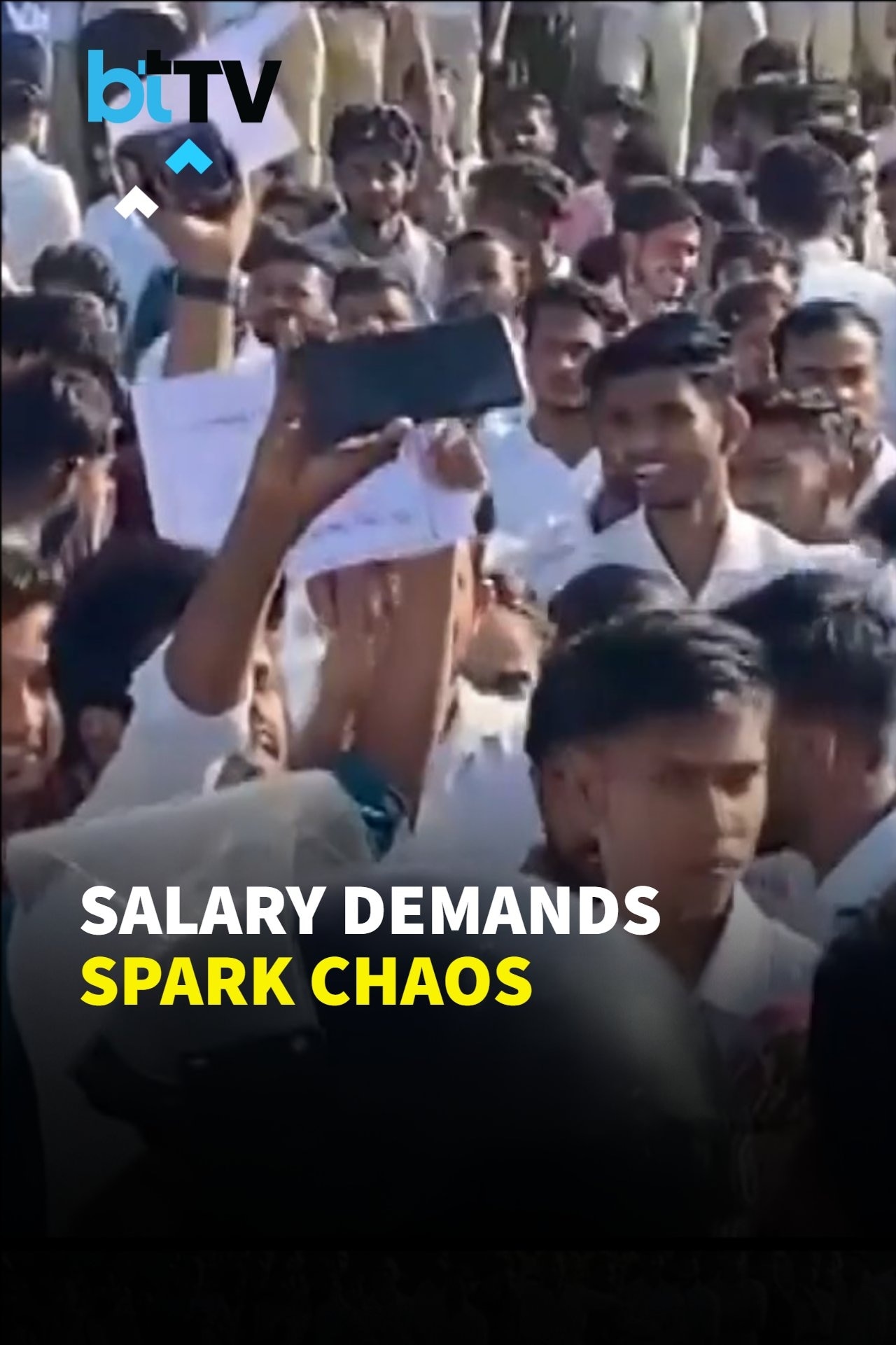 Noida Protest Turns Violent As Motherson Technology Workers Clash With Police Over Salary Demands