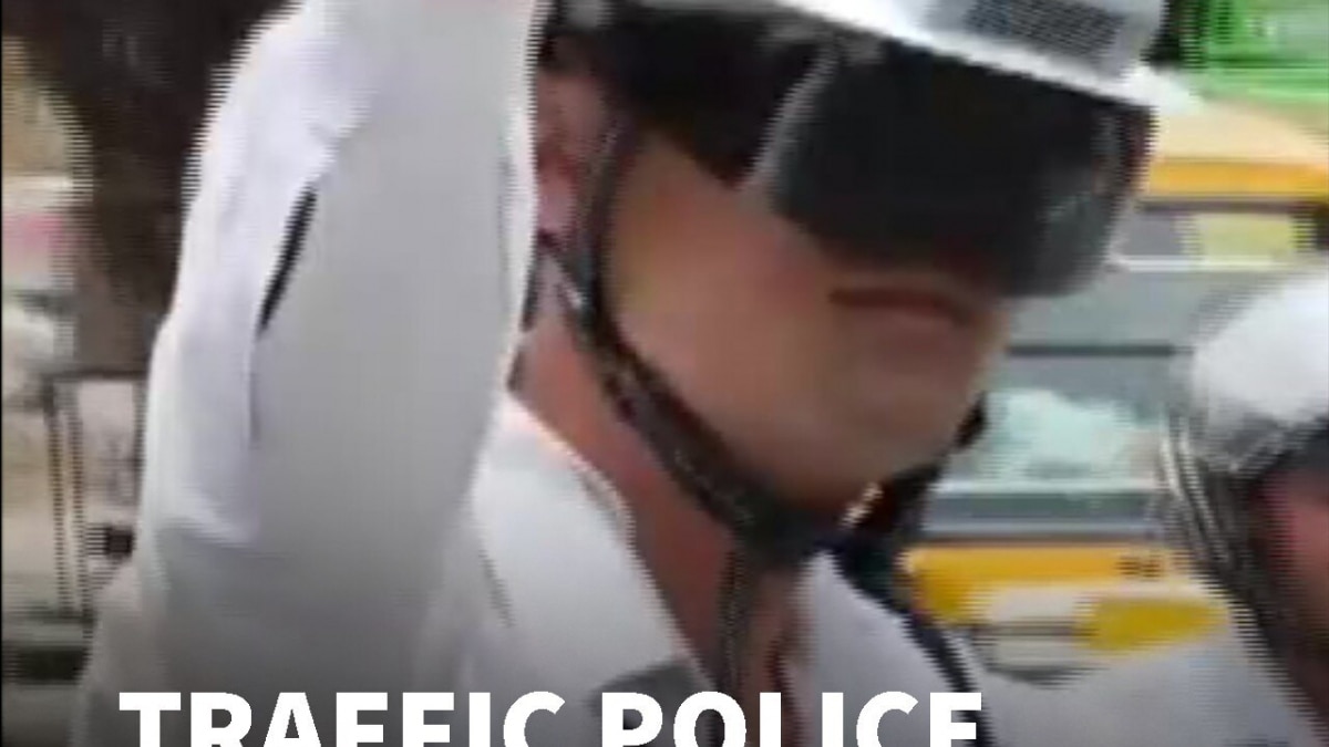 AC Helmets For Delhi & UP Traffic Cops Amid Scorching Heatwave