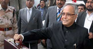 Finance Minister Pranab Mukherjee