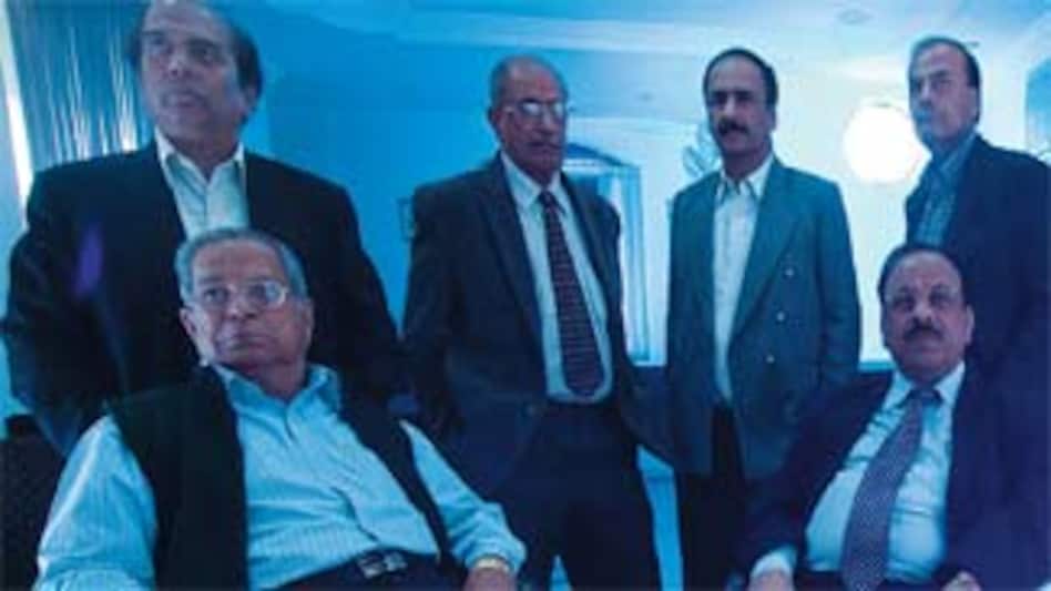 Standing (from L to R): Jagdish Arora of Krishna Synthetics, Manmohan Rajpal of Jay ESS Saddles, Rajesh Grover of Tupic Engineers and Pradeep Bhargawa of EMA India; Sitting (from L to R): Ramji Seth of Matador Foam and T.K. Kheterpal of TSS Overseas Standing (from L to R): Jagdish Arora of Krishna Synthetics, Manmohan Rajpal of Jay ESS Saddles, Rajesh Grover of Tupic Engineers and Pradeep Bhargawa of EMA India; Sitting (from L to R): Ramji Seth of Matador Foam and T.K. Kheterpal of TSS Overseas