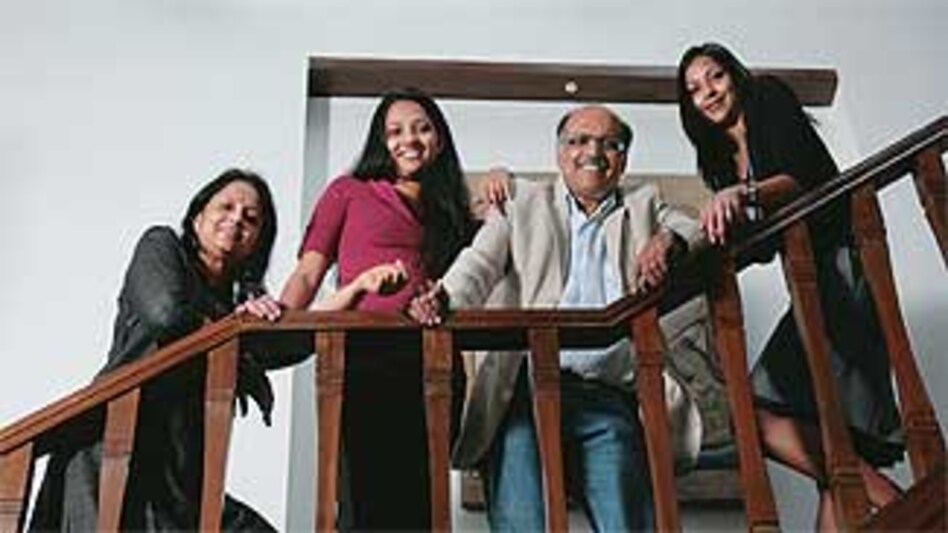 The Gopinaths: (From left) Bhargavi, Krithika, Capt. Gopi and Pallavi The Gopinaths: (From left) Bhargavi, Krithika, Capt. Gopi and Pallavi