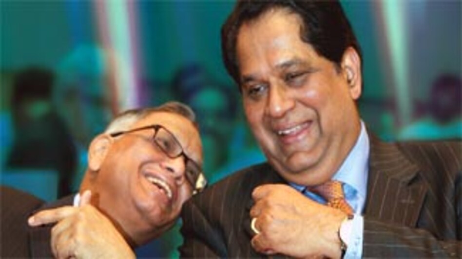 N.R. Narayana Murthy with K.V. Kamath N.R. Narayana Murthy with K.V. Kamath