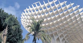 The Plaza de la Encarnacion in Seville, Spain