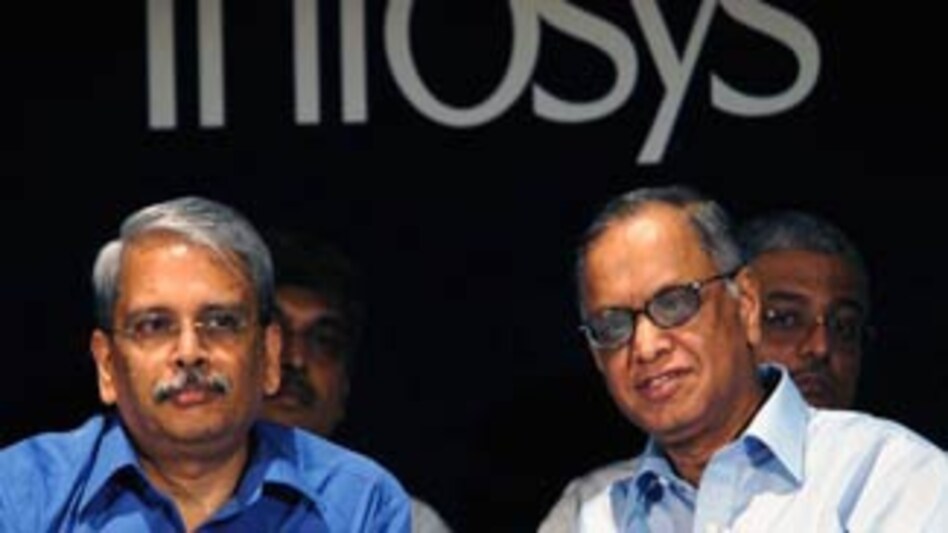 Infosys Chairman-Emeritus Narayana Murthy (right) and CEO S Gopalakrishnan at the 30th Annual General Meeting of the company. Infosys Chairman-Emeritus Narayana Murthy (right) and CEO S Gopalakrishnan at the 30th Annual General Meeting of the company.