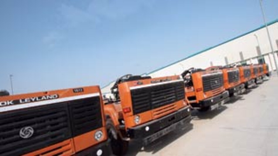 Truck chassis at Ashok Leyland's plant at Pantnagar in Uttarakhand Truck chassis at Ashok Leyland's plant at Pantnagar in Uttarakhand