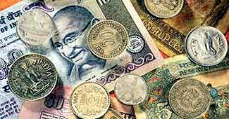 Rupee gains vs dollar on strong equities