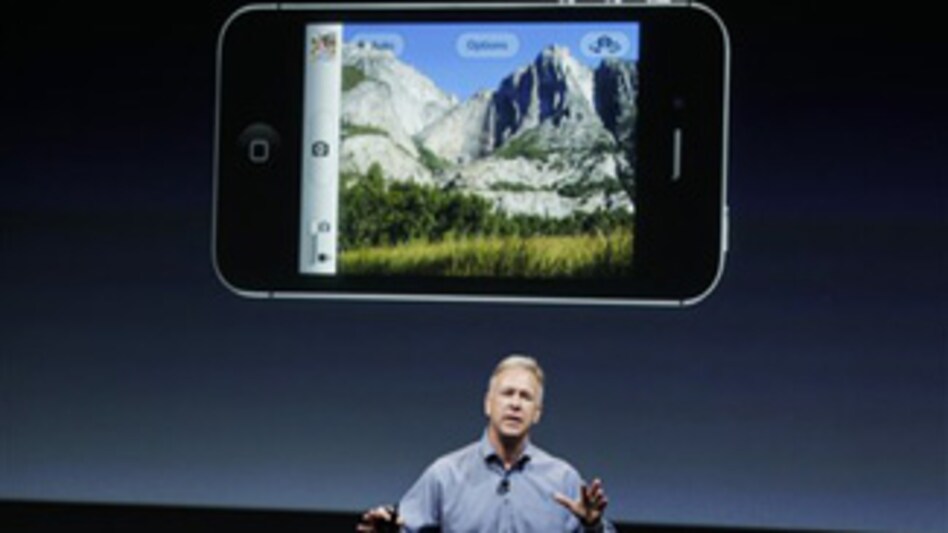 Apple's senior V-P Phil Schiller talks about iPhone 4S during its launch at Apple headquarters on Tuesday, October 4, 2011. Apple's senior V-P Phil Schiller talks about iPhone 4S during its launch at Apple headquarters on Tuesday, October 4, 2011.