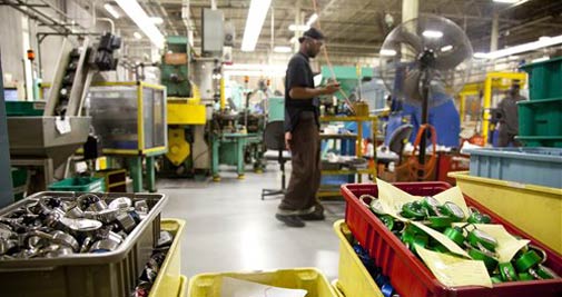 Factory output growth slows sharply in December