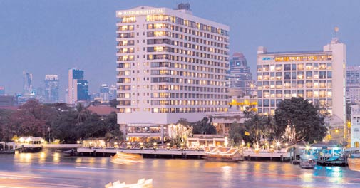 The Mandarin Oriental dominates the Chao Phraya riverfront
