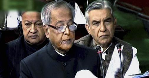 Finance Minister Pranab Mukherjee presents the Union Budget 2012-13 in the Lok Sabha in New Delhi on Mar 16, 2012. <em>Photo: PTI</em>
