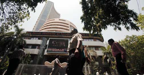 Sensex pares early losses, falls 94 pts