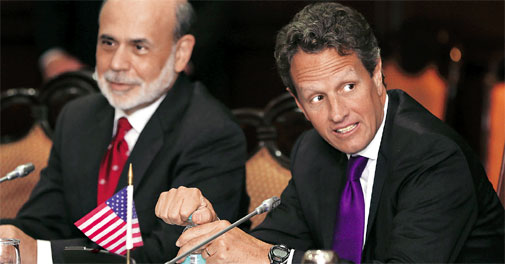 Timothy Geithner, Ben Bernanke discuss reforms with India Inc
