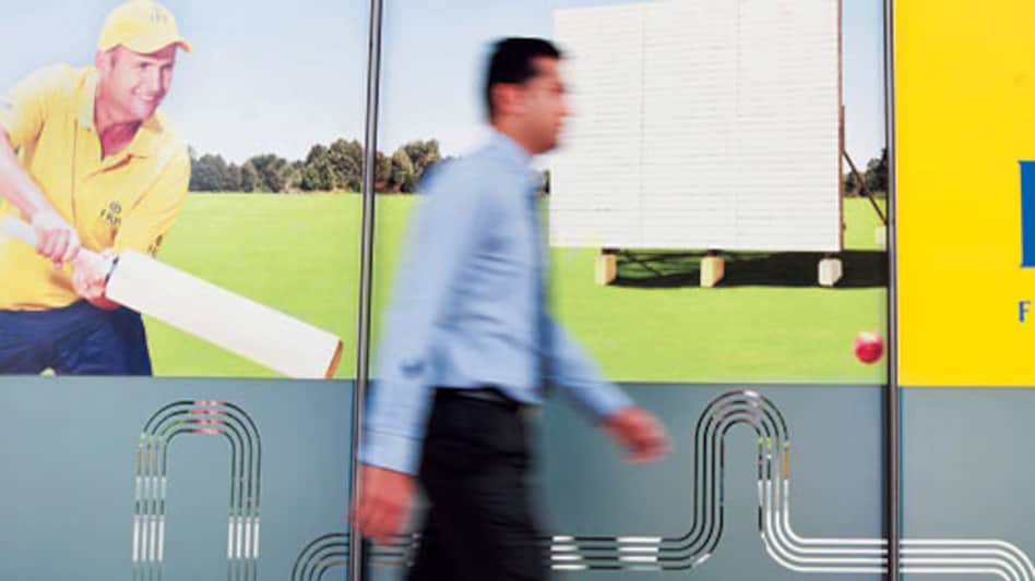 Easy Access: A customer at the Mumbai branch of South Africa's FirstRand Bank. (Photo: Rachit Goswami) Easy Access: A customer at the Mumbai branch of South Africa's FirstRand Bank. (Photo: Rachit Goswami)