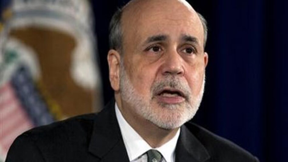 US Federal Reserve Chairman Ben Bernanke during a news conference in Washington on Wednesday. PHOTO: AP US Federal Reserve Chairman Ben Bernanke during a news conference in Washington on Wednesday. PHOTO: AP