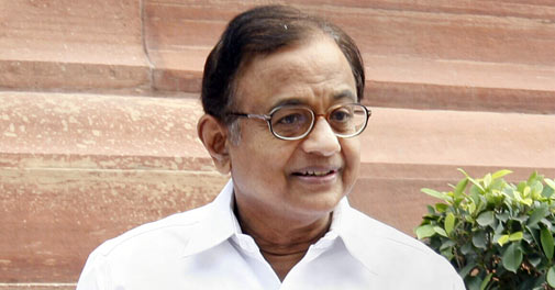 Finance Minister P Chidambaram