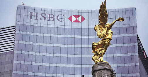 HSBC profit drops after money laundering fine