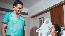 Star SME Services (Medium): Shalby Ltd Dr Vikram Shah with a patient <em>Photo: Nishikant Gamre</em>