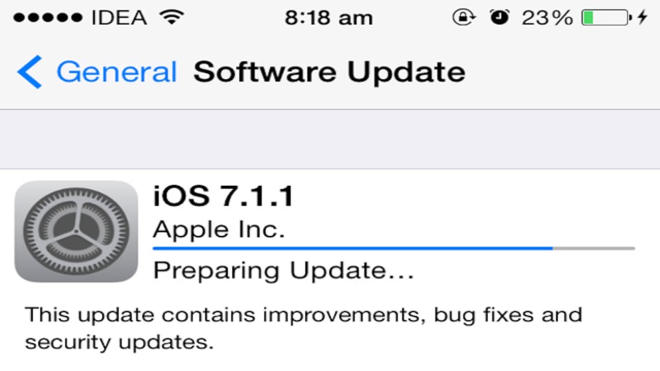 iOS 7.1.1 update released for iOS devices iOS 7.1.1 update released for iOS devices