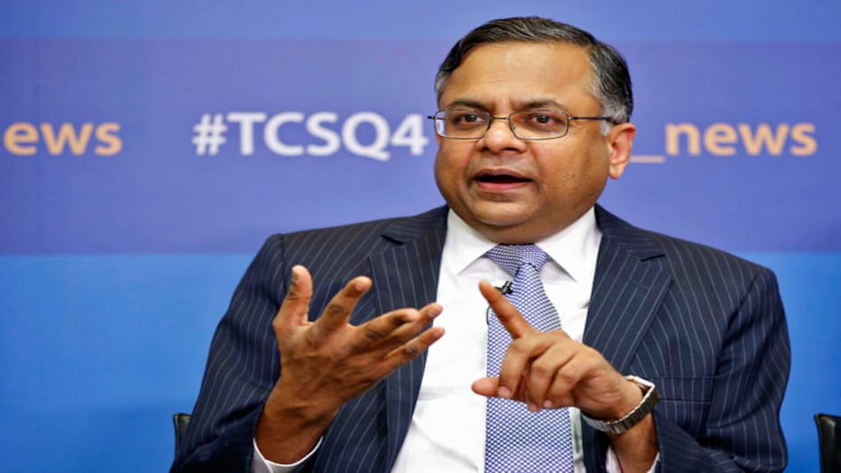 TCS CEO N. Chandrasekaran. Photo: Reuters TCS CEO N. Chandrasekaran. Photo: Reuters