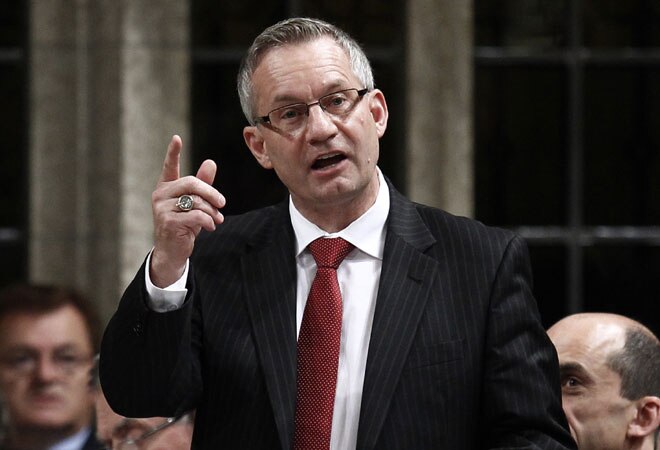 Canada's International Trade Minister Ed Fast during a Parliament session in Ottawa. PHOTO: Reuters