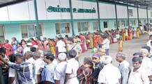 Is the Amma Unavagam project in Tamil Nadu sustainable? Tasting success: The queue outside the Amma Unavagam on the premises of Chennai's General Hospital at 7 am (PHOTOS: Jaison G)