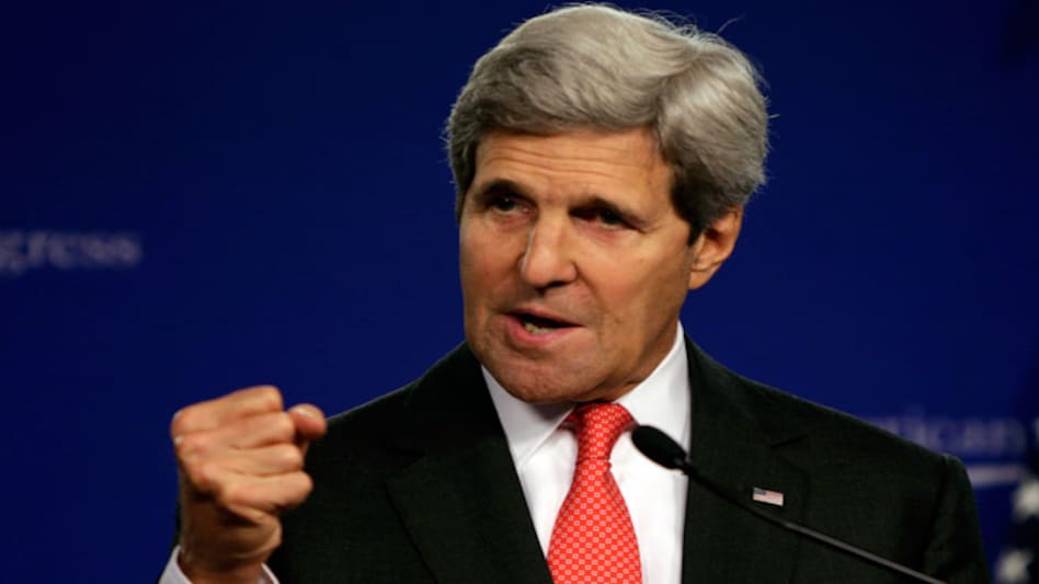 U.S. Secretary of State John Kerry speaks at the Center for American Progress on the launch of India:2020 in Washington July 28, 2014. (Photo: Reuters) U.S. Secretary of State John Kerry speaks at the Center for American Progress on the launch of India:2020 in Washington July 28, 2014. (Photo: Reuters)