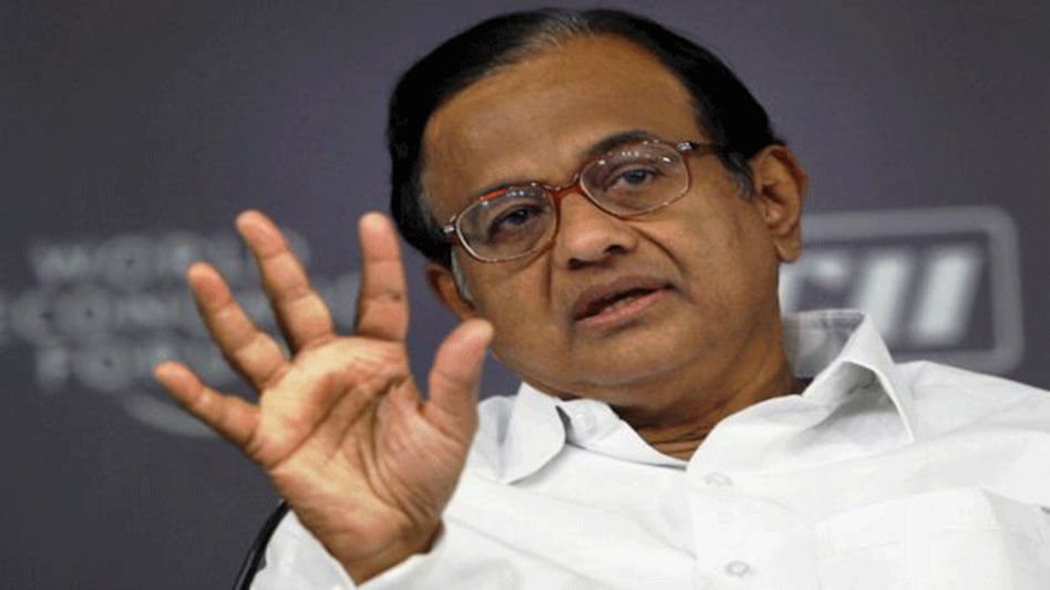 Former finance minister P Chidambaram. Former finance minister P Chidambaram.
