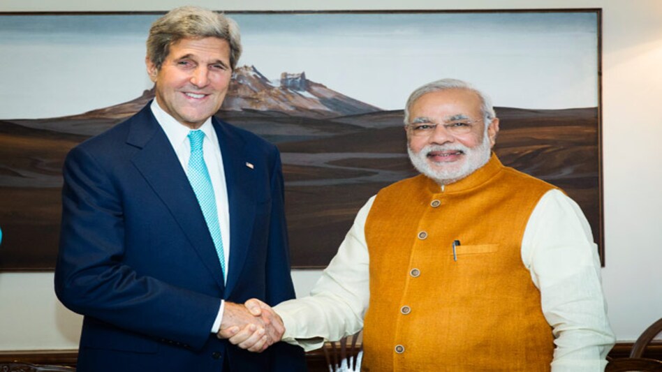 US Secretary of State John Kerry (left) with Prime Minister Narendra Modi (Photo: Reuters) US Secretary of State John Kerry (left) with Prime Minister Narendra Modi (Photo: Reuters)
