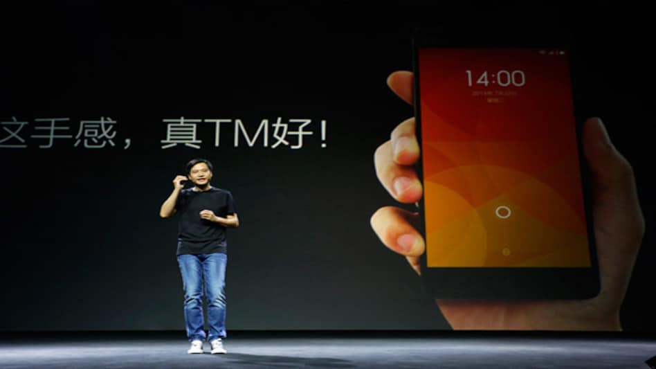 Xiaomi CEO Lei Jun at the launch event of the Mi 4 in July. Reuters Xiaomi CEO Lei Jun at the launch event of the Mi 4 in July. Reuters