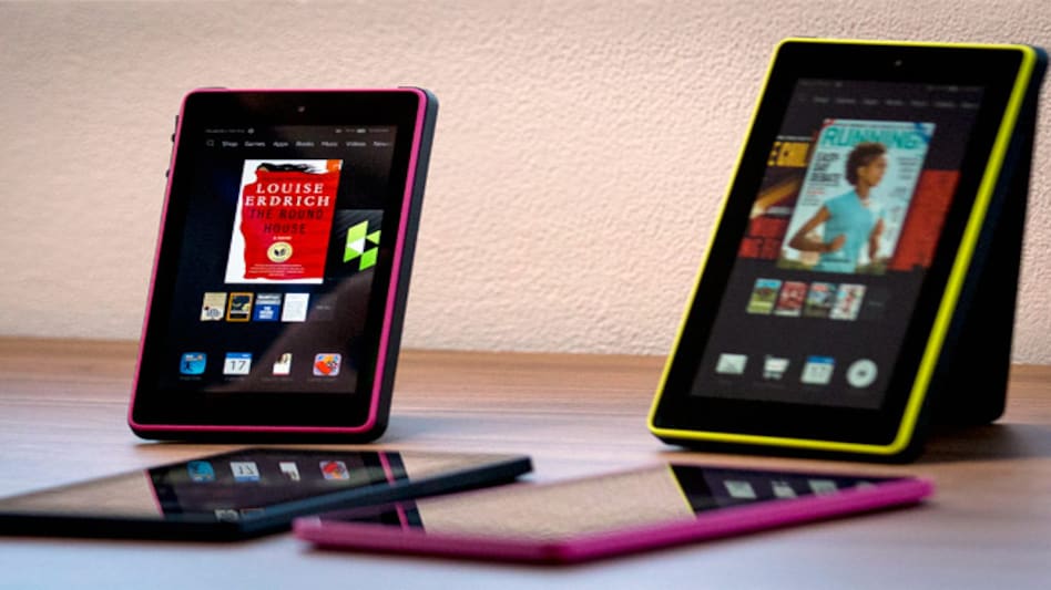 New Amazon Kindle Fire 7HD's are displayed during a launch event in New York (Photo: Reuters) New Amazon Kindle Fire 7HD's are displayed during a launch event in New York (Photo: Reuters)