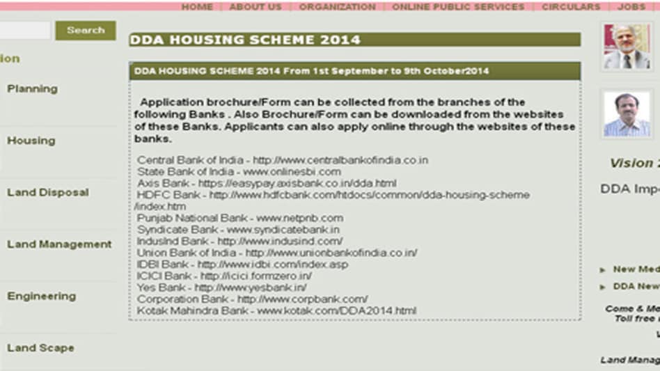 DDA website restored; over 18 lakh hits in two days DDA website restored; over 18 lakh hits in two days