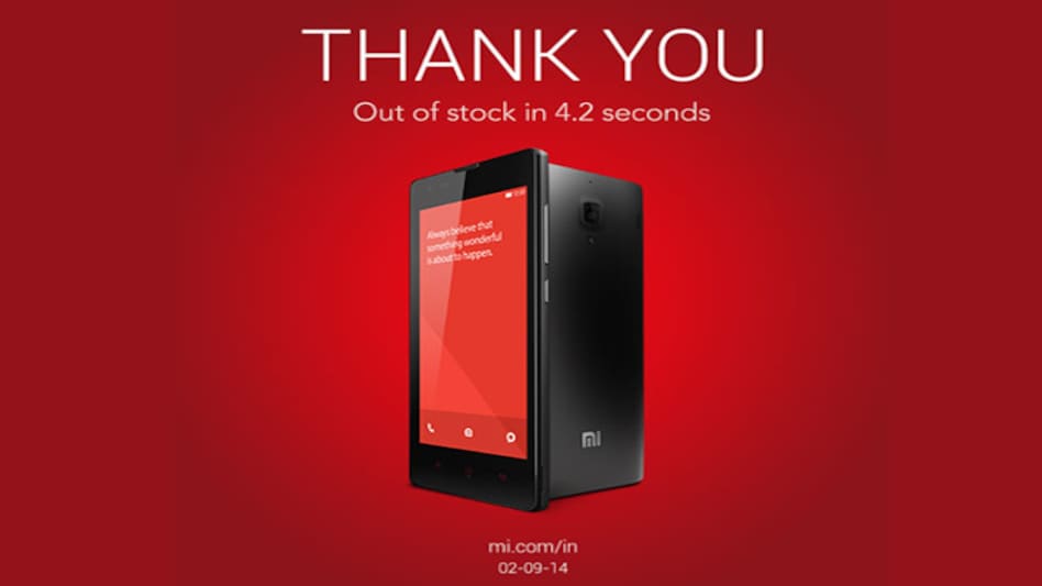 Xiaomi sells 40,000 Redmi 1S units in 4.2 seconds Xiaomi sells 40,000 Redmi 1S units in 4.2 seconds