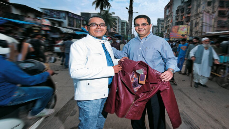 Eyeing the global market: Latif Nathani, MD of eBay India (right), with leather jacket exporter Taushif Ansari (Photo: Rachit Goswami) Eyeing the global market: Latif Nathani, MD of eBay India (right), with leather jacket exporter Taushif Ansari (Photo: Rachit Goswami)