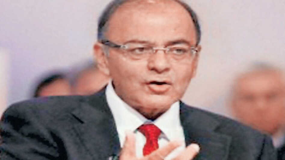 Union Finance Minister Arun Jaitley during the 'An Insight, An Idea' session at the World Economic Forum Annual Meeting in Davos, Switzerland, on Thursday. Union Finance Minister Arun Jaitley during the 'An Insight, An Idea' session at the World Economic Forum Annual Meeting in Davos, Switzerland, on Thursday.
