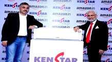 Kenstar launches air conditioners in tie-up with Amazon (L-R) Mr Samir Kumar, Director, Category Management, Amazon India and Mr Rahul Sethi, President, Kenstar unveiling the new Kenstar AC range.