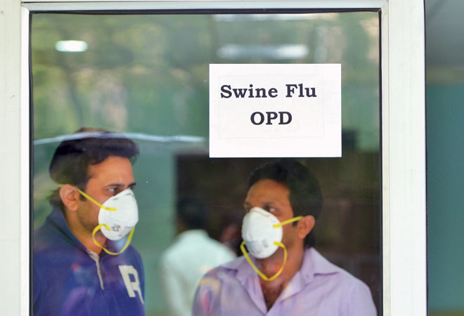 Intensity of Swine flu outbreak alarms Delhi Scene inside Ram Manohar Lohia Hospital, which is one of the designated test centres for swine flu.