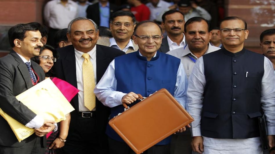 Finance Minister Arun Jaitley outside North Block (Photo: Reuters) Finance Minister Arun Jaitley outside North Block (Photo: Reuters)
