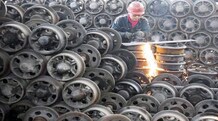 Industrial output growth likely slowed in February; March inflation subdued (Photo: Reuters)