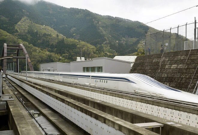 Japan's maglev train breaks own speed record at 603 kph
